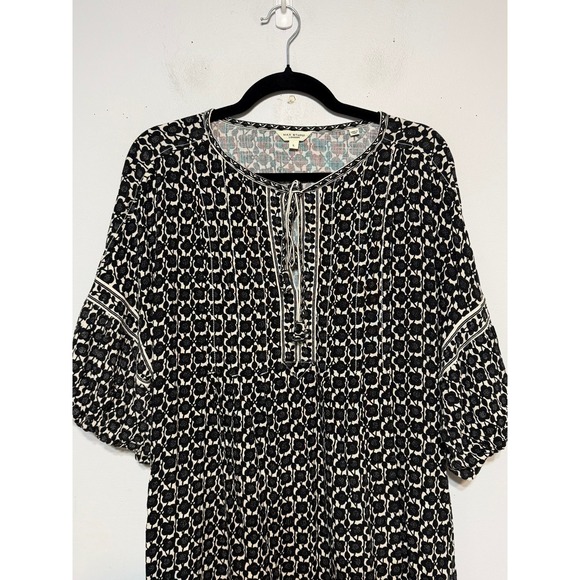 Max Studio Old Money Coastal Cottagecore Tunic Dress Women Size L Parisian Chic - Picture 2 of 8